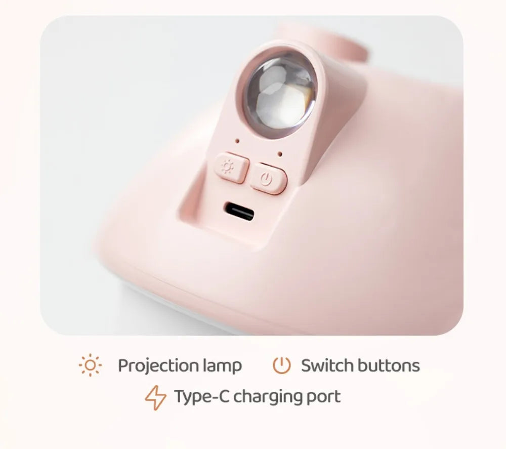 Cartoon House Aroma Essential Oil Diffuser 7-Colours Ambient Night Lights USB Lovely Home Air Humidifier for Children Home Gifts