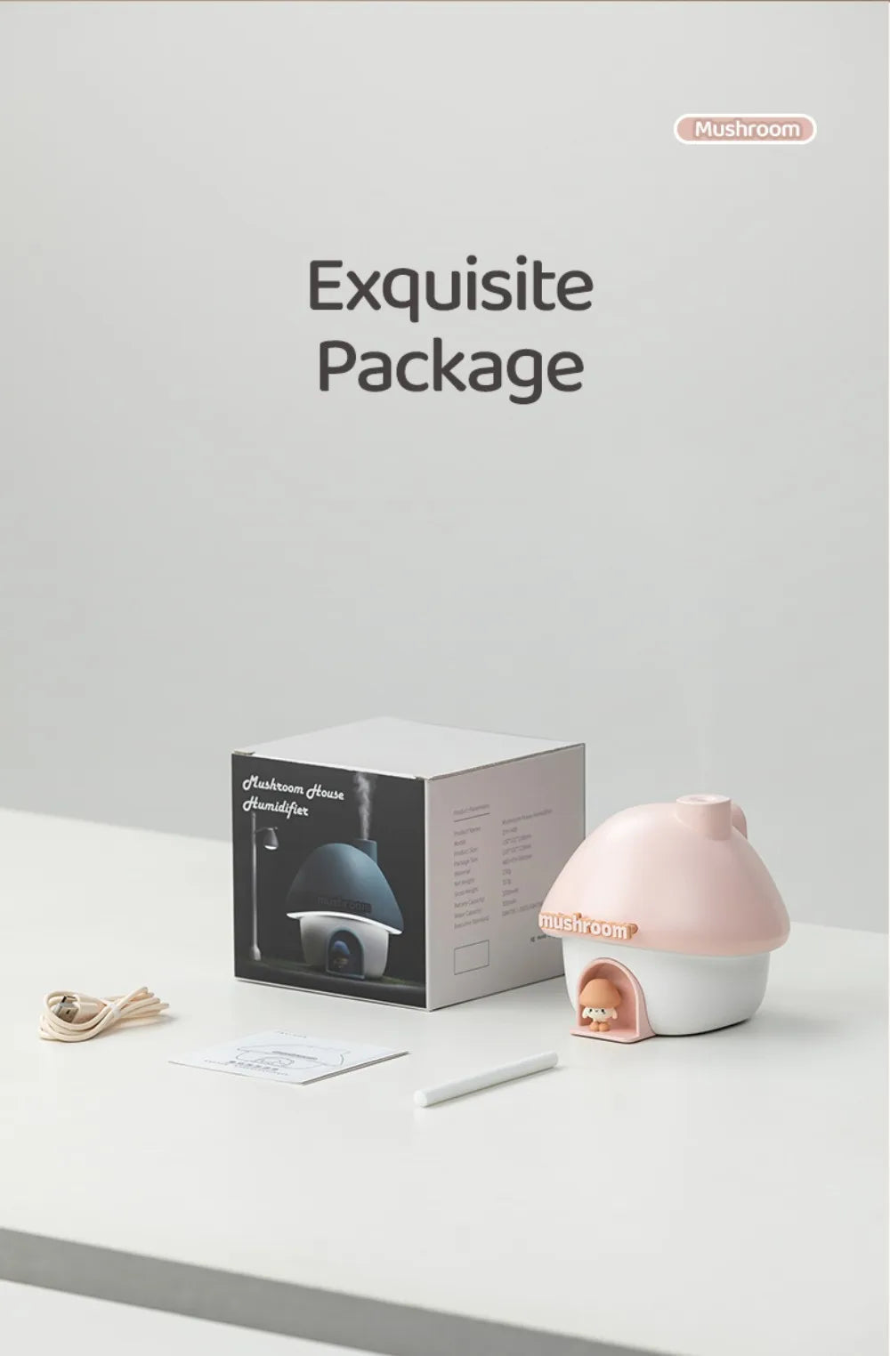 Cartoon House Aroma Essential Oil Diffuser 7-Colours Ambient Night Lights USB Lovely Home Air Humidifier for Children Home Gifts