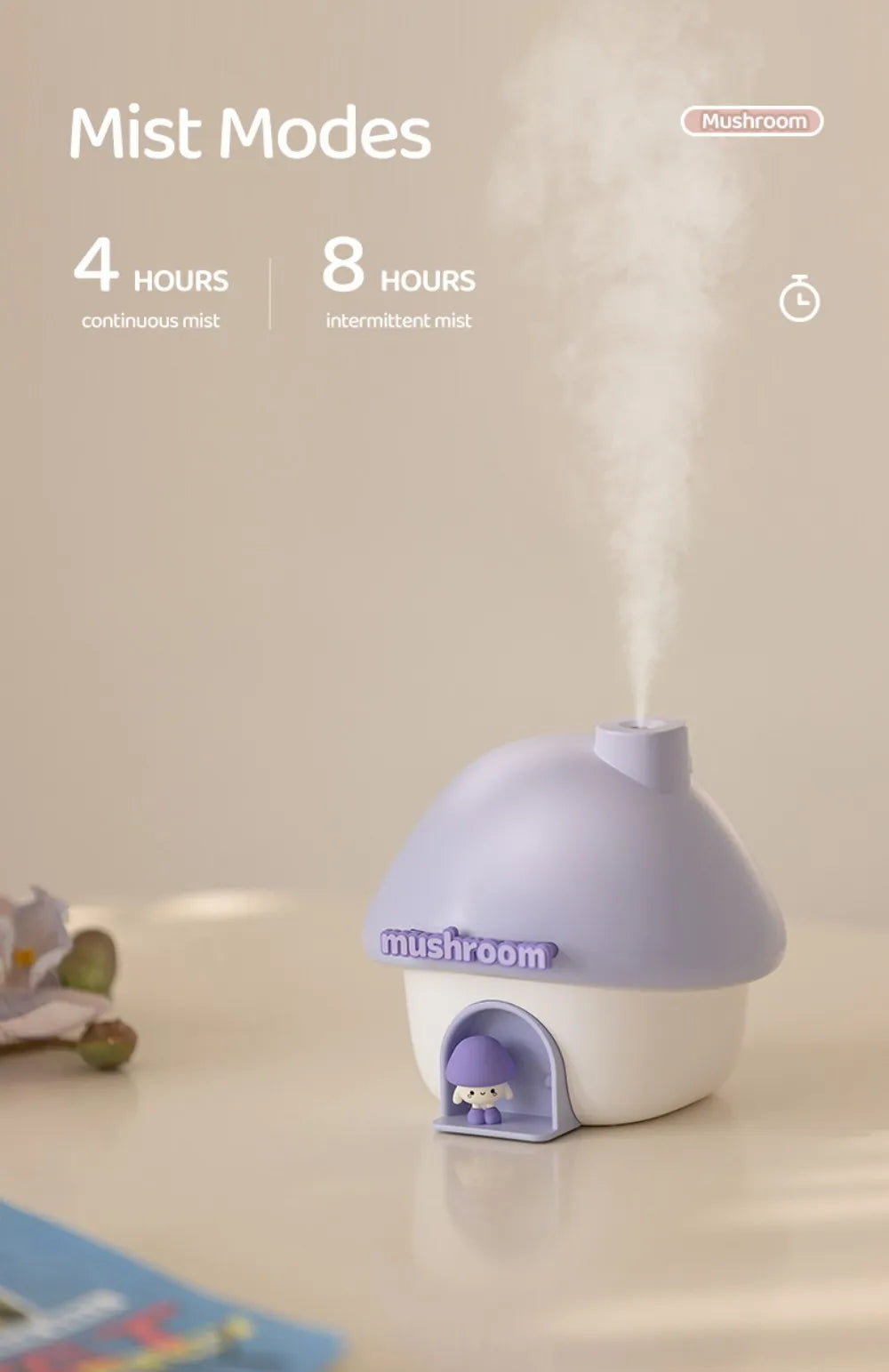 Cartoon House Aroma Essential Oil Diffuser 7-Colours Ambient Night Lights USB Lovely Home Air Humidifier for Children Home Gifts