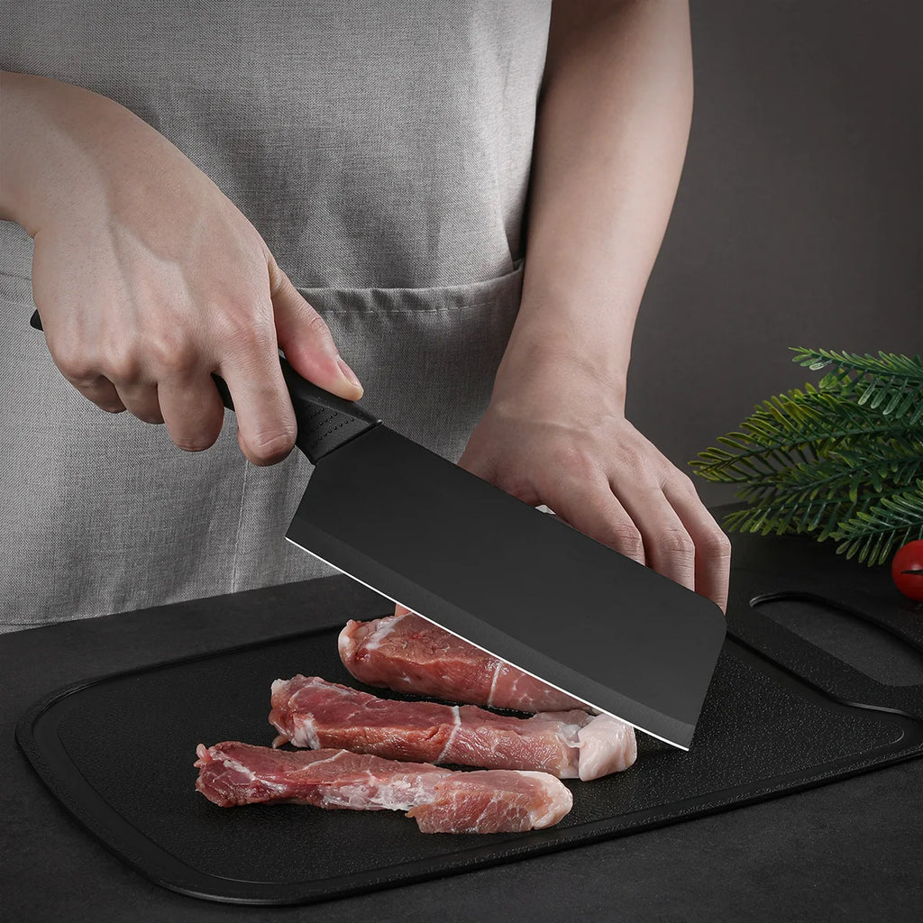 4Pcs-set Kitchen Knfie Professional Kitchen Knives Fruit Meat Cutting Knives Kitchen Utility Chopper Knife Chopping Board