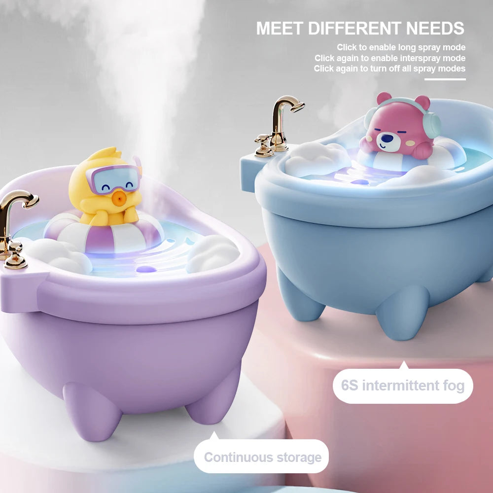 Cartoon House Aroma Essential Oil Diffuser 7-Colours Ambient Night Lights USB Lovely Home Air Humidifier for Children Home Gifts