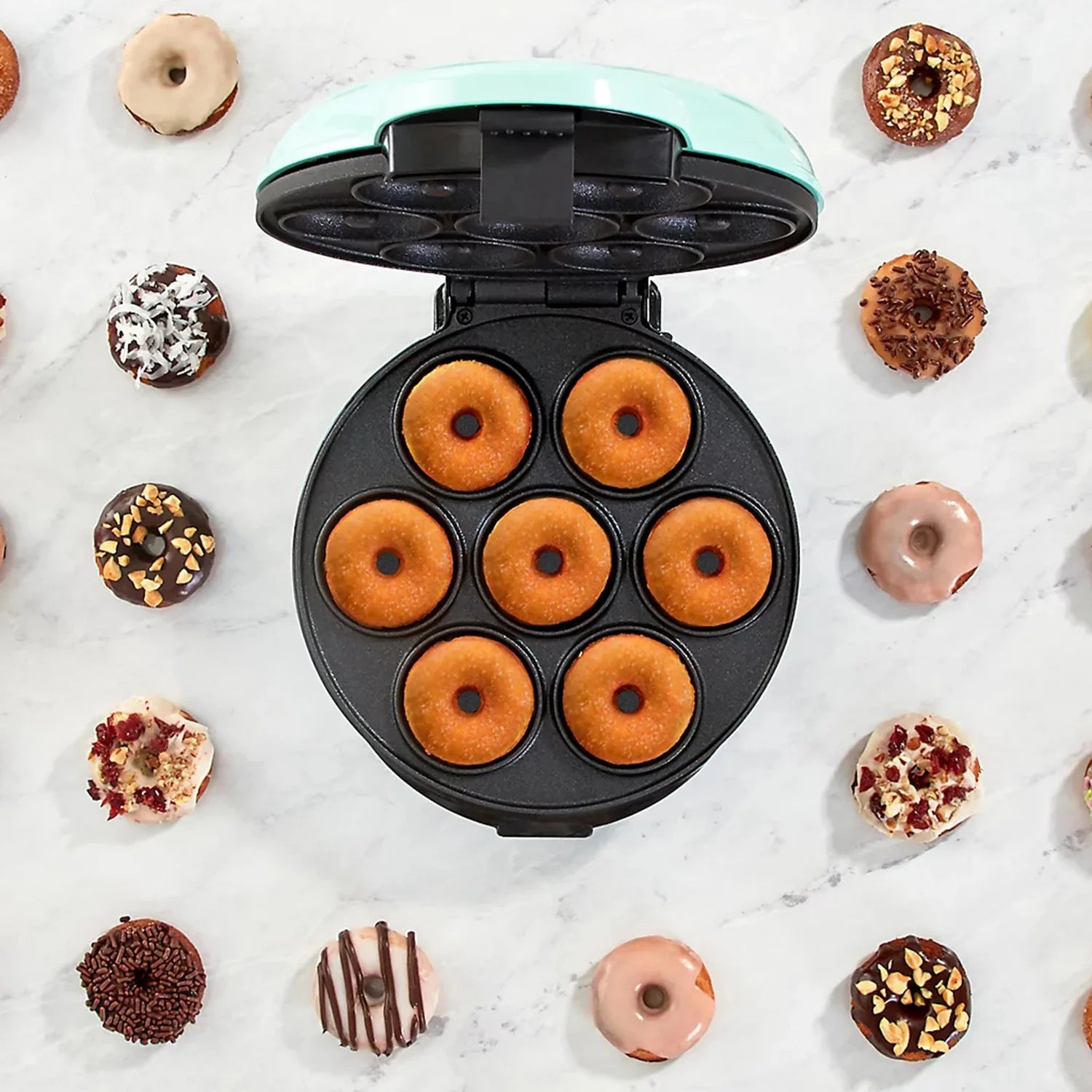 7-hole Donut Machine, Cake Breakfast Machine, European Standard 220V, American Standard 110V Mini Baking Machine